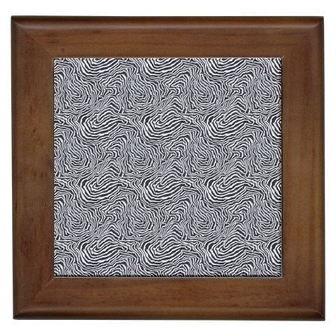 Dark Grey Snake Framed Tile from ArtsNow.com Front