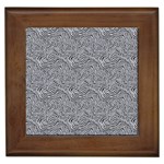 Dark Grey Snake Framed Tile