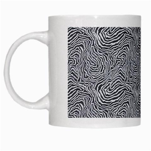 Dark Grey Snake White Mug from ArtsNow.com Left