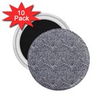 Dark Grey Snake 2.25  Magnets (10 pack) 