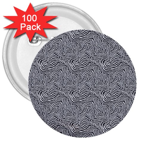 Dark Grey Snake 3  Buttons (100 pack)  from ArtsNow.com Front