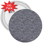 Dark Grey Snake 3  Buttons (100 pack) 