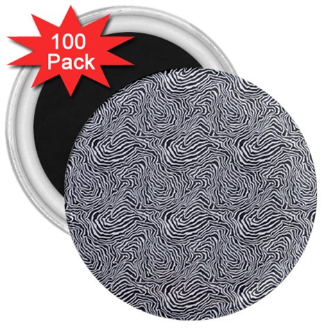 Dark Grey Snake 3  Magnets (100 pack) from ArtsNow.com Front