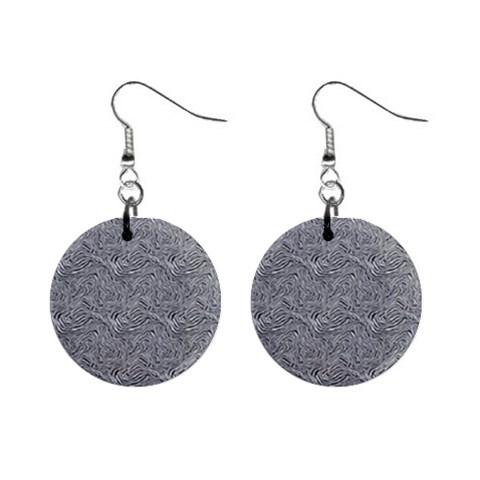 Dark Grey Snake Mini Button Earrings from ArtsNow.com Front