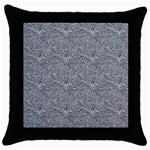 Dark Grey Snake Throw Pillow Case (Black)
