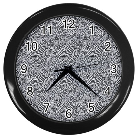 Dark Grey Snake Wall Clock (Black) from ArtsNow.com Front