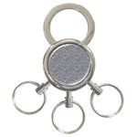Dark Grey Snake 3-Ring Key Chain