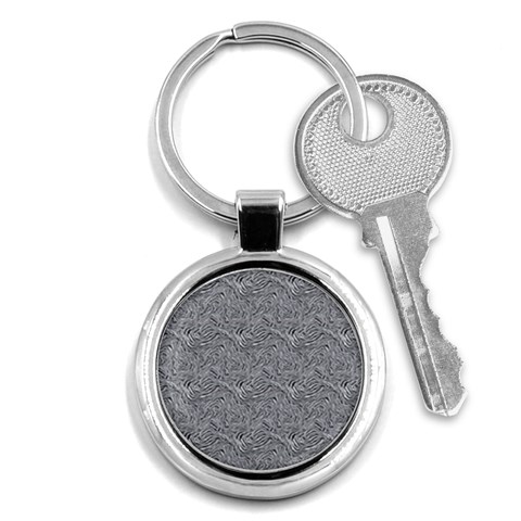 Dark Grey Snake Key Chain (Round) from ArtsNow.com Front