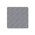 Dark Grey Snake Square Magnet
