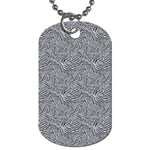 Dark Grey Snake Dog Tag (One Side)