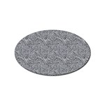 Dark Grey Snake Sticker Oval (10 pack)