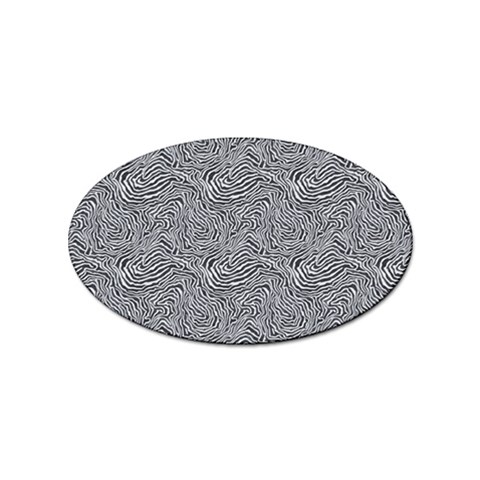 Dark Grey Snake Sticker Oval (100 pack) from ArtsNow.com Front