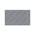 Dark Grey Snake Sticker Rectangular (100 pack)