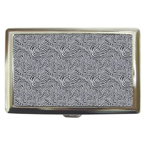 Dark Grey Snake Cigarette Money Case from ArtsNow.com Front