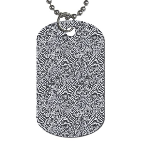 Dark Grey Snake Dog Tag (Two Sides) from ArtsNow.com Front