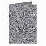 Dark Grey Snake Greeting Card