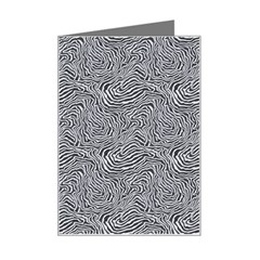 Dark Grey Snake Mini Greeting Card from ArtsNow.com Left