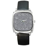 Dark Grey Snake Square Metal Watch