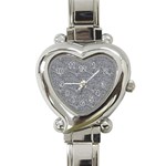 Dark Grey Snake Heart Italian Charm Watch
