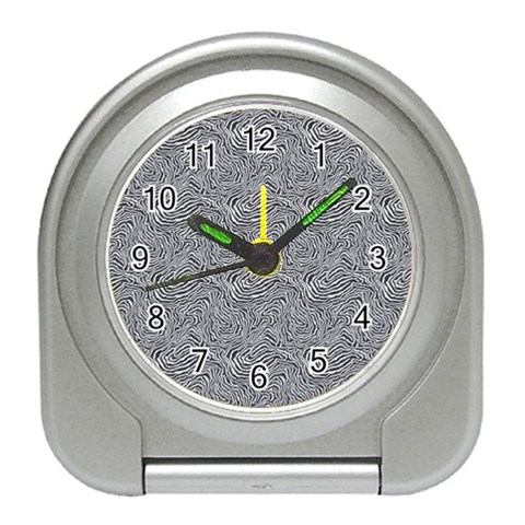 Dark Grey Snake Travel Alarm Clock from ArtsNow.com Front