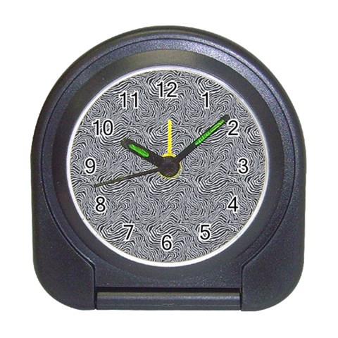 Dark Grey Snake Travel Alarm Clock from ArtsNow.com Front