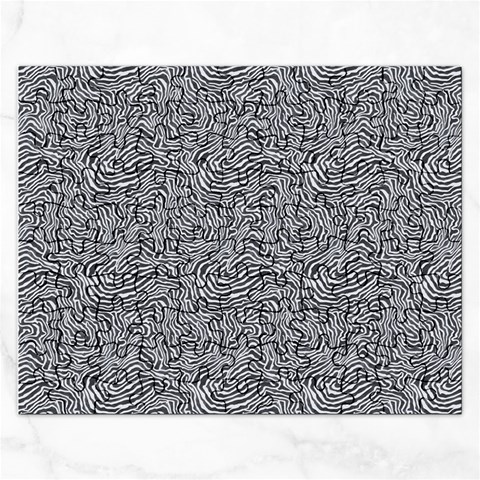 Dark Grey Snake Rectangular Jigsaw Puzzl from ArtsNow.com Front