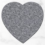 Dark Grey Snake Jigsaw Puzzle (Heart)