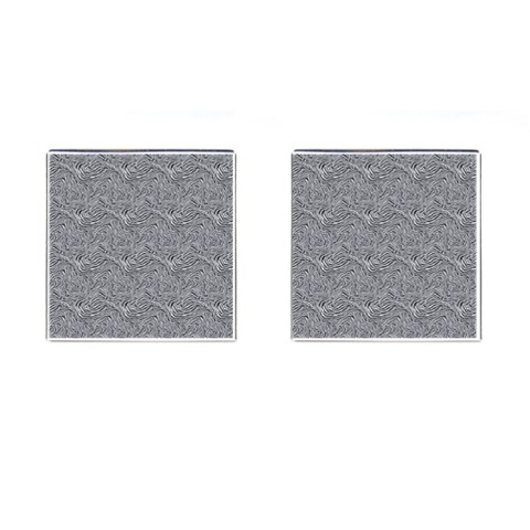 Dark Grey Snake Cufflinks (Square) from ArtsNow.com Front(Pair)