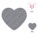 Dark Grey Snake Playing Cards Single Design (Heart)