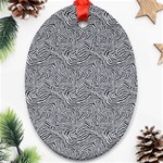 Dark Grey Snake Oval Ornament (Two Sides)