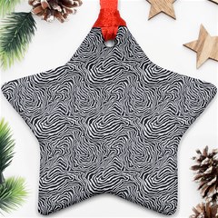 Dark Grey Snake Star Ornament (Two Sides) from ArtsNow.com Front
