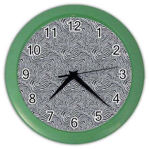 Dark Grey Snake Color Wall Clock from ArtsNow.com Front