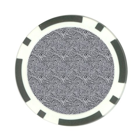 Dark Grey Snake Poker Chip Card Guard from ArtsNow.com Front