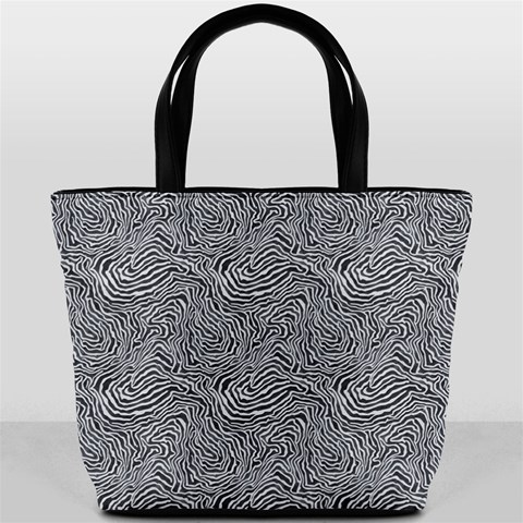 Dark Grey Snake Bucket Bag from ArtsNow.com Front