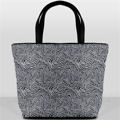 Dark Grey Snake Bucket Bag from ArtsNow.com Front