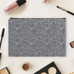 Dark Grey Snake Cosmetic Bag (Large) from ArtsNow.com Front