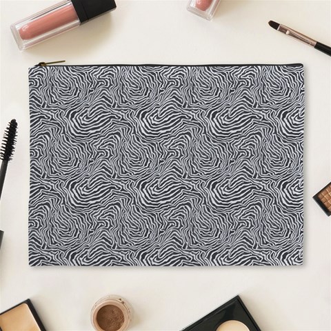 Dark Grey Snake Cosmetic Bag (XL) from ArtsNow.com Front