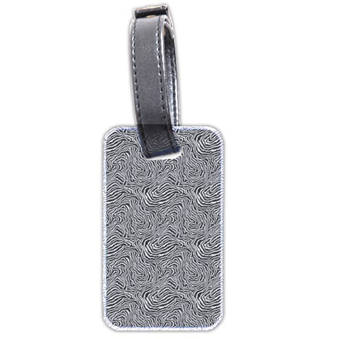 Dark Grey Snake Luggage Tag (two sides) from ArtsNow.com Front
