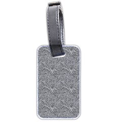 Dark Grey Snake Luggage Tag (two sides) from ArtsNow.com Front