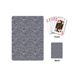 Dark Grey Snake Playing Cards Single Design (Mini)
