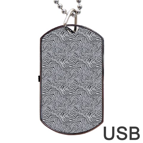 Dark Grey Snake Dog Tag USB Flash (One Side) from ArtsNow.com Front