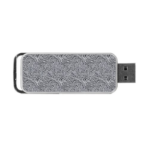 Dark Grey Snake Portable USB Flash (Two Sides) from ArtsNow.com Front