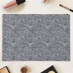 Dark Grey Snake Cosmetic Bag (XXL) from ArtsNow.com Back