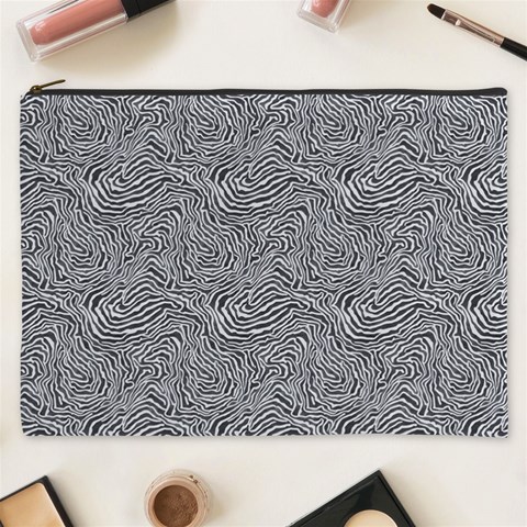 Dark Grey Snake Cosmetic Bag (XXXL) from ArtsNow.com Front