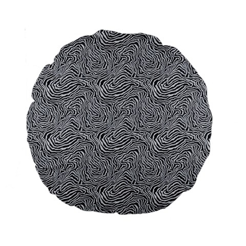 Dark Grey Snake Standard 15  Premium Round Cushions from ArtsNow.com Front