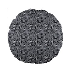 Dark Grey Snake Standard 15  Premium Round Cushions from ArtsNow.com Back