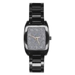 Dark Grey Snake Stainless Steel Barrel Watch
