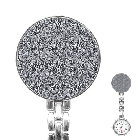 Dark Grey Snake Stainless Steel Nurses Watch from ArtsNow.com Front