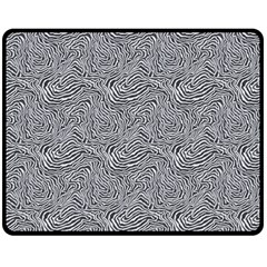 Dark Grey Snake 60  x 50  Two Sides Fleece Blanket (Medium) from ArtsNow.com 58.8 x47.4  Blanket Back