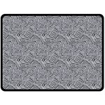 Dark Grey Snake 80  x 56  Two Sides Fleece Blanket (Large)